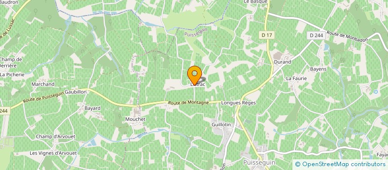 localisation de l'entreprise MONSIEUR JEAN BEAUDU  PUISSEGUIN