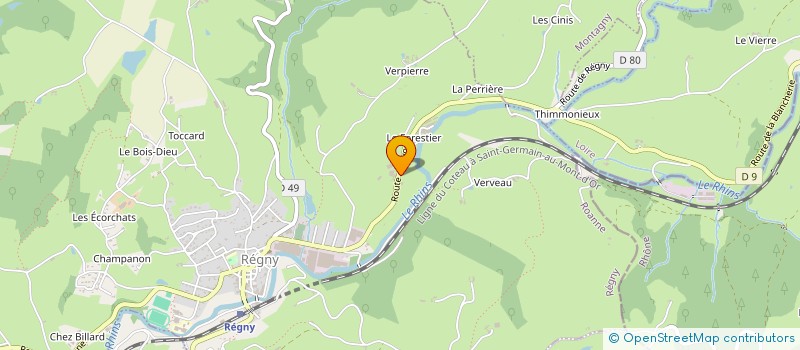 localisation de l'entreprise MONSIEUR JEAN BEAUJEU  REGNY