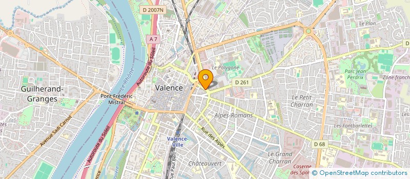 localisation de l'entreprise MONSIEUR JEAN BEAUJON à VALENCE