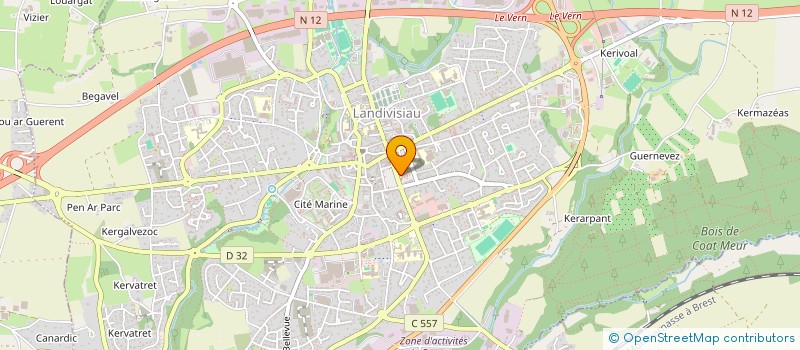 localisation de l'entreprise MONSIEUR JEAN BEAUTOUR  LANDIVISIAU