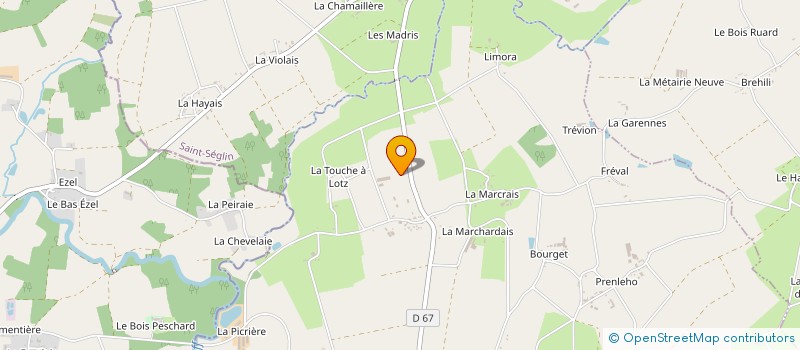 localisation de l'entreprise MONSIEUR JEAN BECEL  BRUC-SUR-AFF