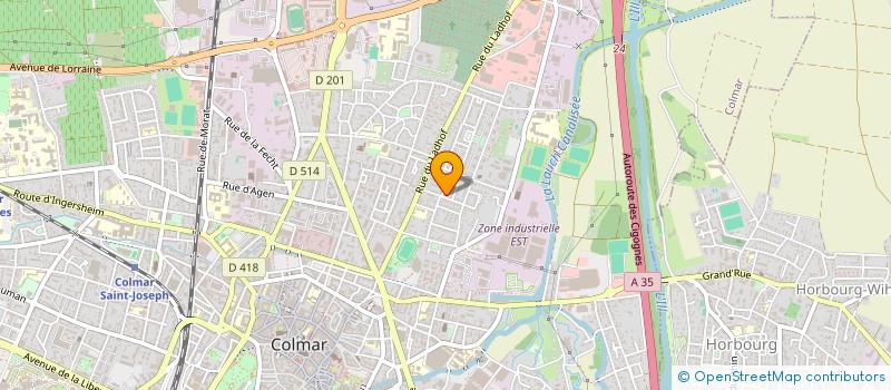 localisation de l'entreprise MONSIEUR JEAN BECHLER  COLMAR
