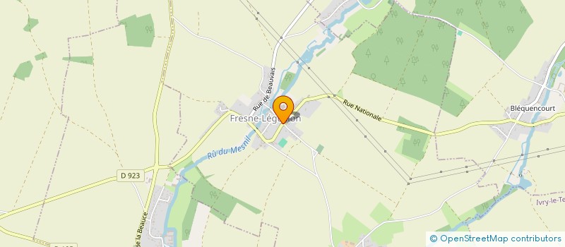 localisation de l'entreprise MONSIEUR JEAN BECHU à FRESNE-LEGUILLON