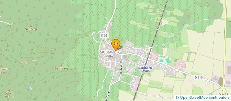 localisation de l'entreprise MONSIEUR JEAN BECK  DAMBACH-LA-VILLE