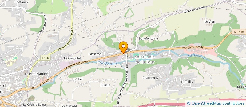 localisation de l'entreprise MONSIEUR JEAN BECKER  SAINT-CLAIR-DE-LA-TOUR