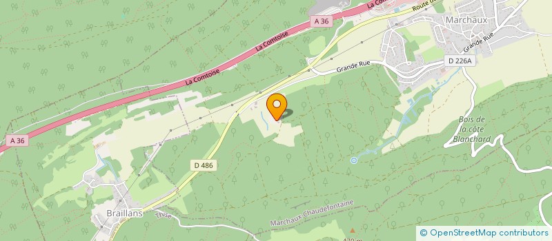 localisation de l'entreprise MONSIEUR JEAN BECOULET  MARCHAUX-CHAUDEFONTAINE