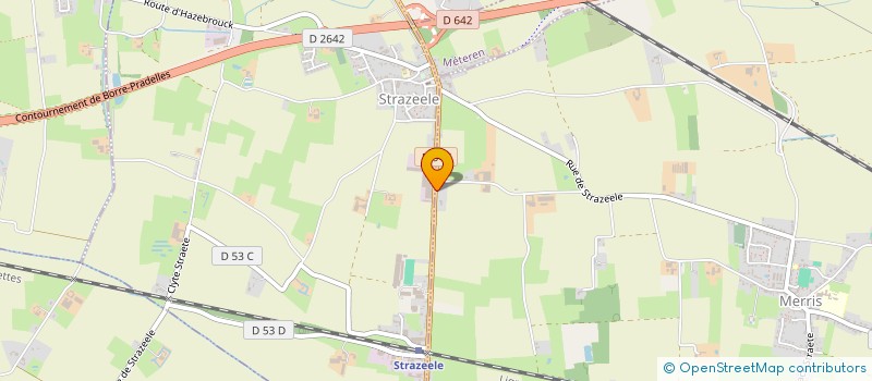 localisation de l'entreprise MONSIEUR JEAN BECUWE  MERRIS