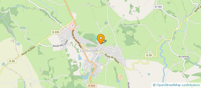 localisation de l'entreprise MONSIEUR JEAN BEDEL  LA FOUILLADE