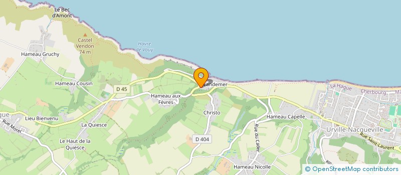 localisation de l'entreprise MONSIEUR JEAN BEDEL  LA HAGUE