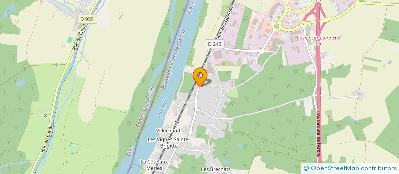localisation de l'entreprise MONSIEUR JEAN BEDIN  COSNE COURS SUR LOIRE