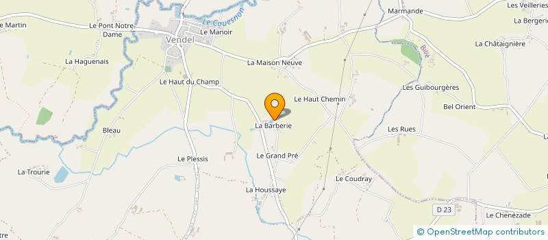 localisation de l'entreprise MONSIEUR JEAN BEGASSE  RIVES-DU-COUESNON