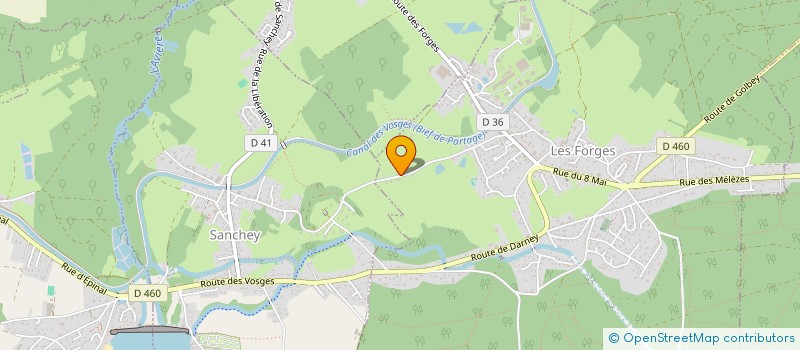 localisation de l'entreprise MONSIEUR JEAN BEGEL  LES FORGES