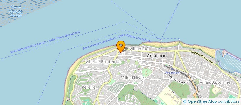 localisation de l'entreprise MONSIEUR JEAN BEGUEY  ARCACHON