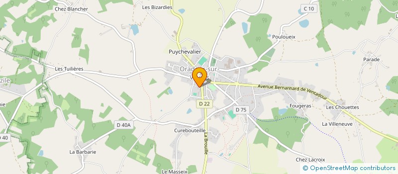 localisation de l'entreprise MONSIEUR JEAN BEIJARD à ORADOUR-SUR-VAYRES