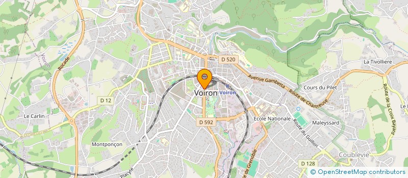 localisation de l'entreprise MONSIEUR JEAN BEILLE  VOIRON