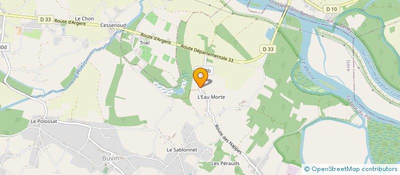 localisation de l'entreprise MONSIEUR JEAN BELAIDI  LES AVENIERES VEYRINS-THUELLIN