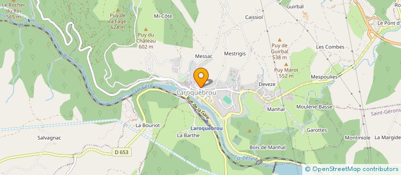 localisation de l'entreprise MONSIEUR JEAN BELAUBRE à LAROQUEBROU