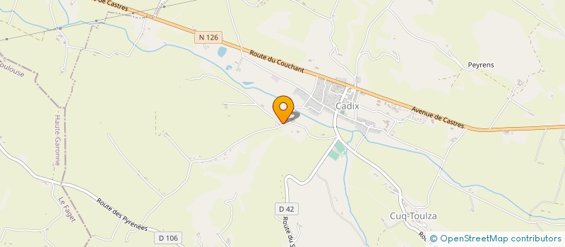 localisation de l'entreprise MONSIEUR JEAN BELAUD  CUQ-TOULZA