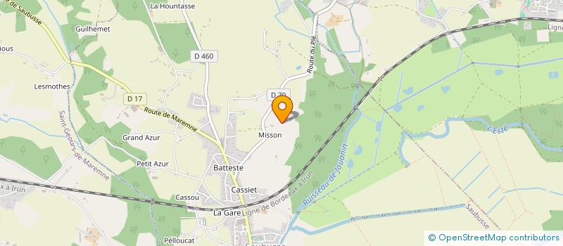 localisation de l'entreprise MONSIEUR JEAN BELFORT  SAUBUSSE