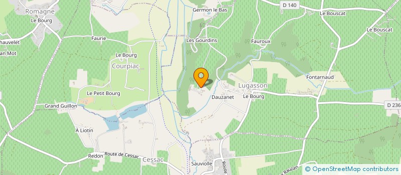 localisation de l'entreprise MONSIEUR JEAN BELLANGER  LUGASSON