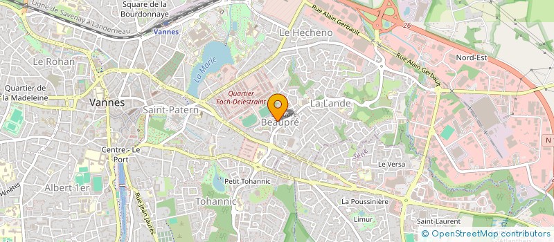 localisation de l'entreprise MONSIEUR JEAN BELLEC à VANNES