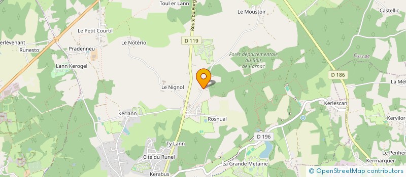 localisation de l'entreprise MONSIEUR JEAN BELLEGO à CARNAC