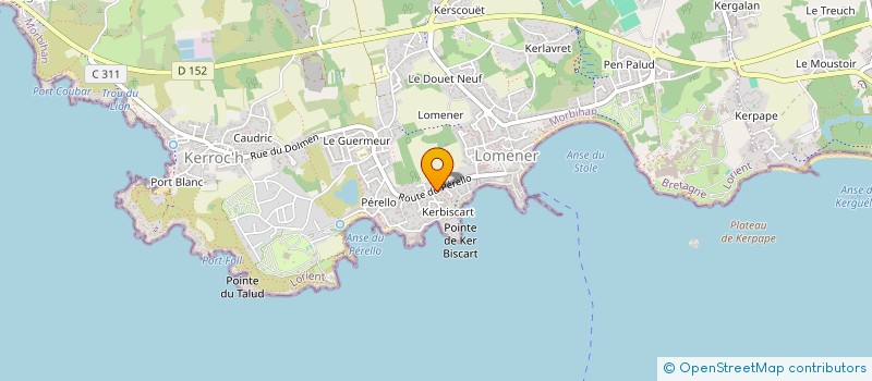 localisation de l'entreprise MONSIEUR JEAN BELLET à PLOEMEUR