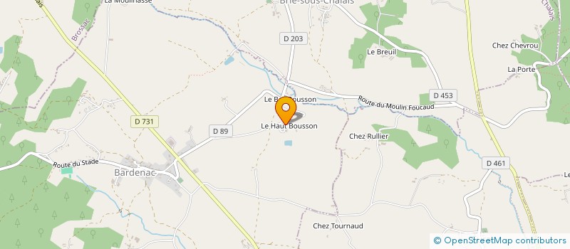 localisation de l'entreprise MONSIEUR JEAN BELLET  BARDENAC