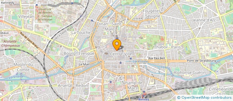 localisation de l'entreprise MONSIEUR JEAN BELLIER  RENNES