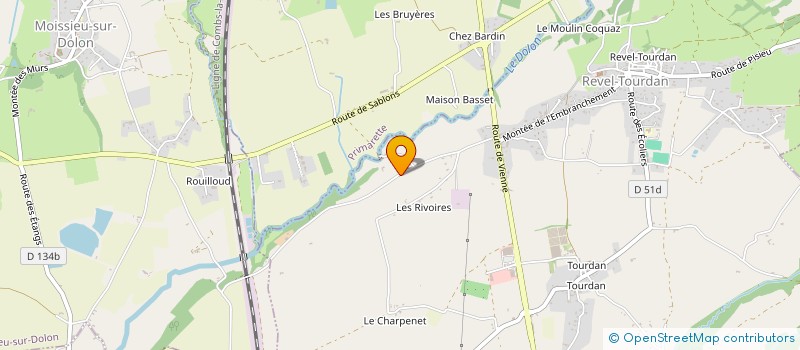 localisation de l'entreprise MONSIEUR JEAN BELLIER  REVEL-TOURDAN