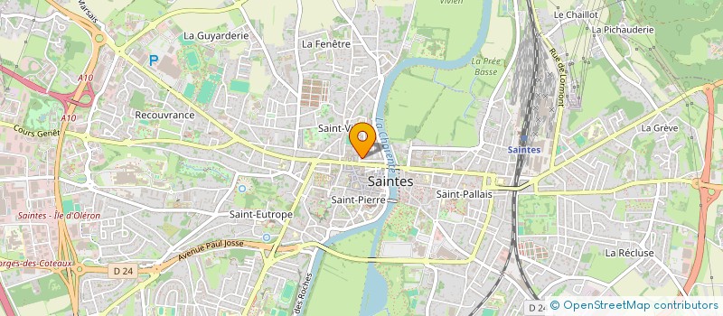 localisation de l'entreprise MONSIEUR JEAN BELLOCHE  SAINTES