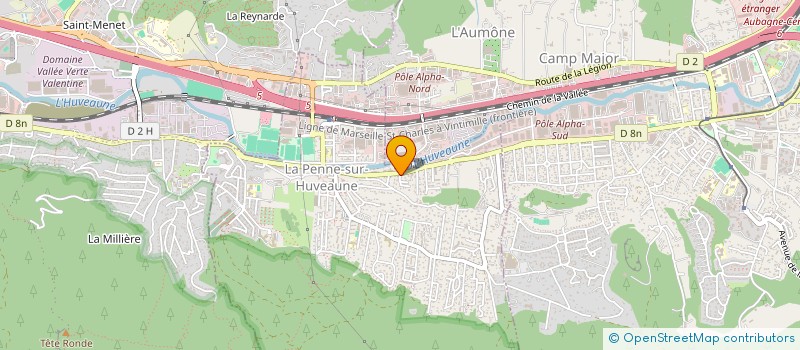 localisation de l'entreprise MONSIEUR JEAN BELMON  LA PENNE-SUR-HUVEAUNE