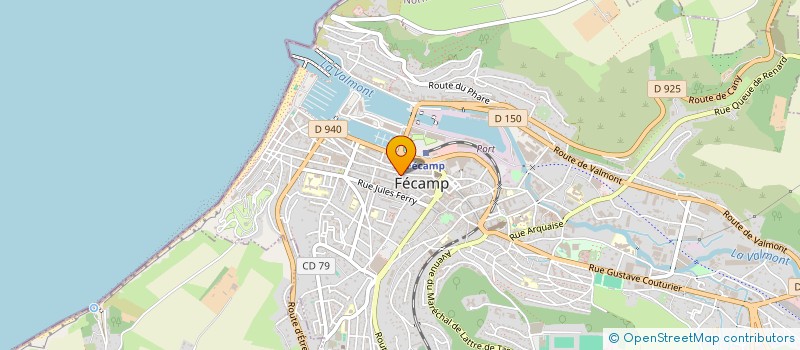 localisation de l'entreprise MONSIEUR JEAN BENARD  FECAMP