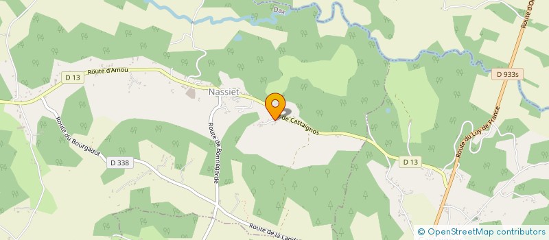 localisation de l'entreprise MONSIEUR JEAN BENARD  NASSIET