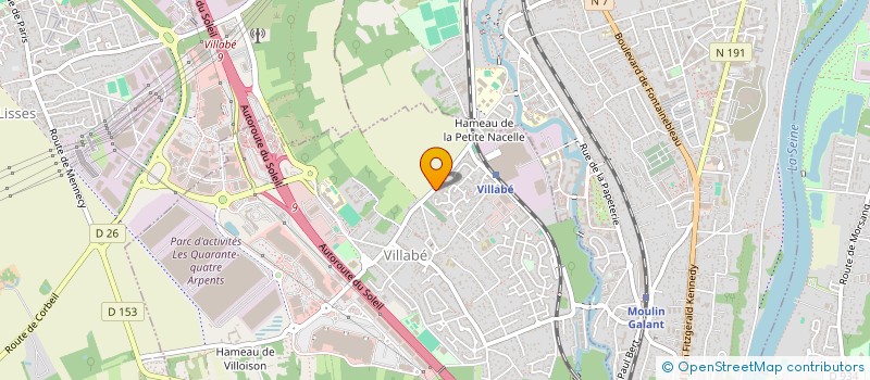 localisation de l'entreprise MONSIEUR JEAN BENARD  VILLABE