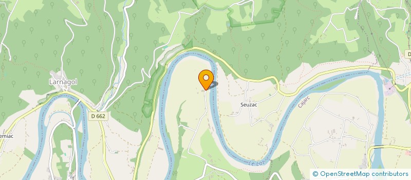 localisation de l'entreprise MONSIEUR JEAN BENECH  CALVIGNAC