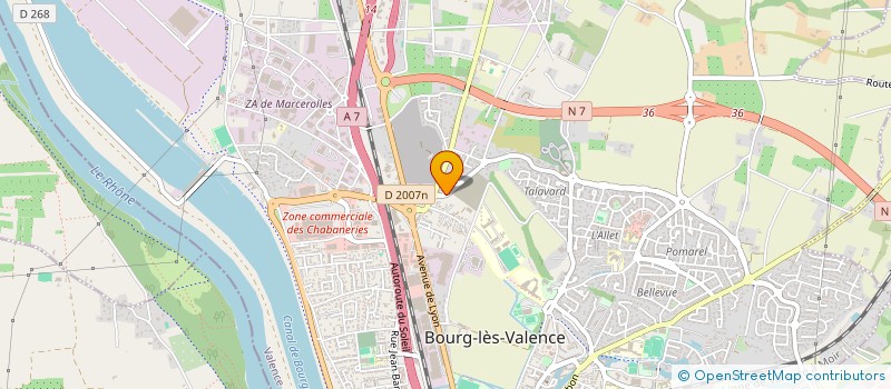 localisation de l'entreprise MONSIEUR JEAN BENHAMIDA  BOURG-LES-VALENCE