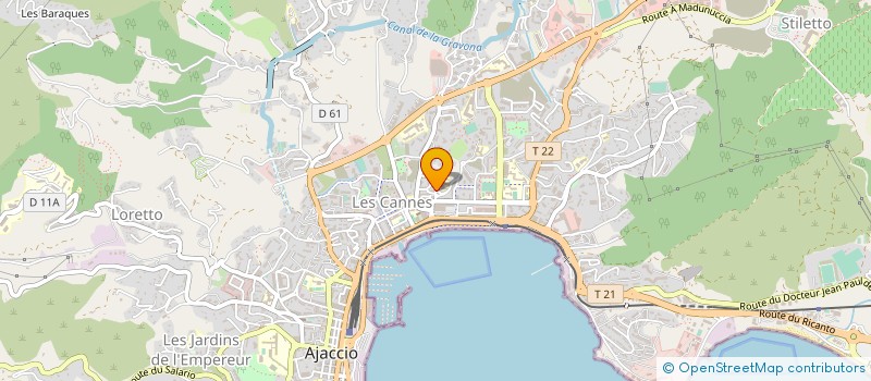 localisation de l'entreprise MONSIEUR JEAN BENIELLI à AJACCIO