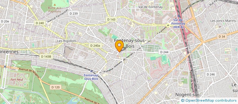 localisation de l'entreprise MONSIEUR JEAN BENISTY à FONTENAY-SOUS-BOIS