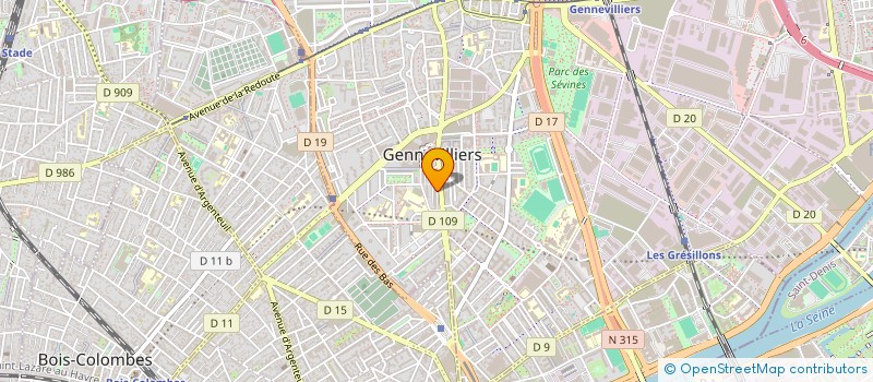 localisation de l'entreprise MONSIEUR JEAN BENNAIM à GENNEVILLIERS
