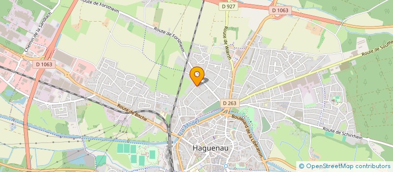 localisation de l'entreprise MONSIEUR JEAN BENNINGER  HAGUENAU