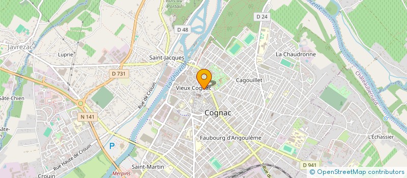 localisation de l'entreprise MONSIEUR JEAN BENOIST à COGNAC