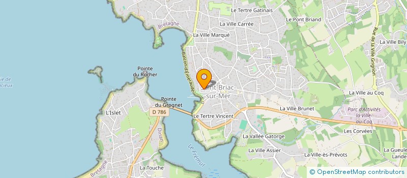 localisation de l'entreprise MONSIEUR JEAN BENOIT  SAINT-BRIAC-SUR-MER