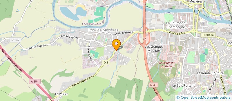 localisation de l'entreprise MONSIEUR JEAN BENOIT à PRIX-LES-MEZIERES