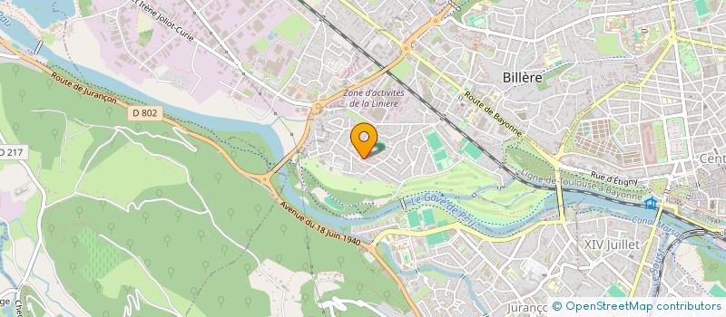 localisation de l'entreprise MONSIEUR JEAN-BENOIT CAZAUX  BILLERE