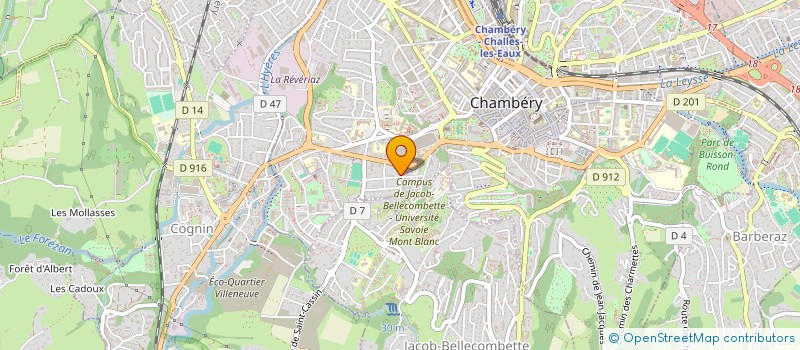 localisation de l'entreprise MONSIEUR JEAN-BENOIT GODEFROY à CHAMBERY