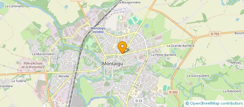 localisation de l'entreprise MONSIEUR JEAN-BENOIT PONS à MONTAIGU-VENDEE