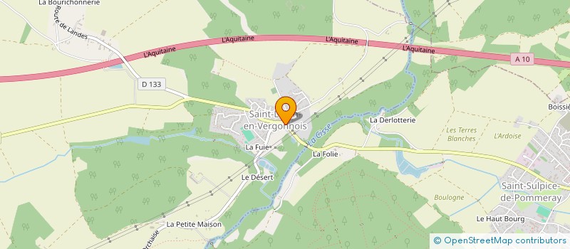 localisation de l'entreprise MONSIEUR JEAN-BENOIT RENAUD  LANDES-LE-GAULOIS