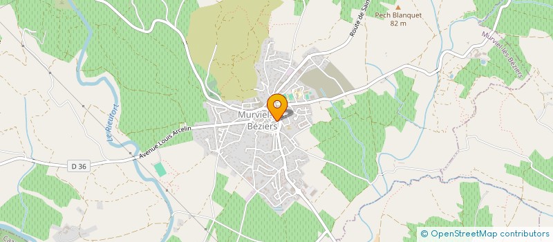 localisation de l'entreprise MONSIEUR JEAN BENOIT ROUBINET  MURVIEL-LES-BEZIERS