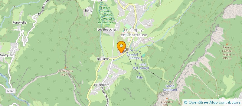 localisation de l'entreprise MONSIEUR JEAN BERARDI  LE SAPPEY-EN-CHARTREUSE